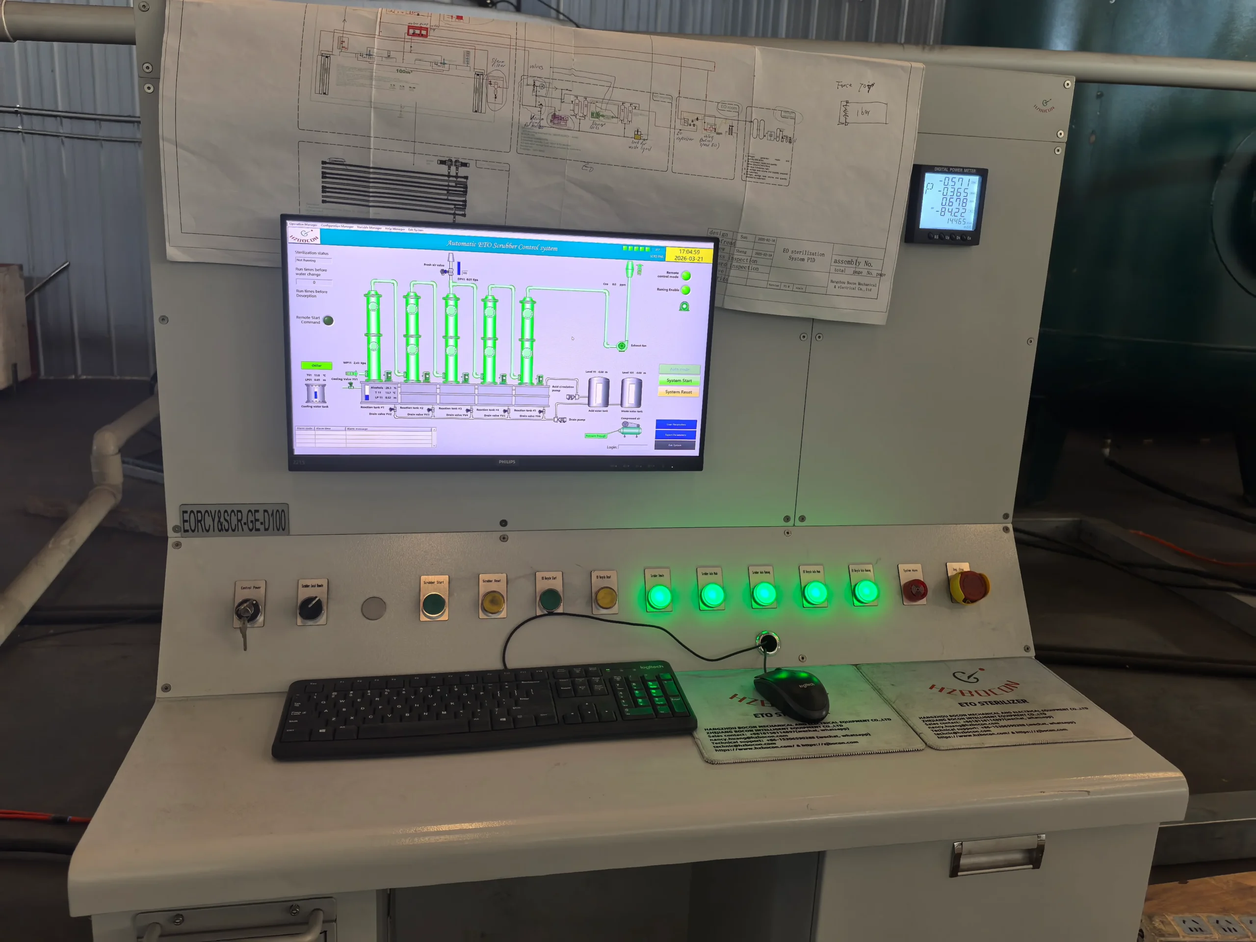 Scrubber Control Cabinet Hardware